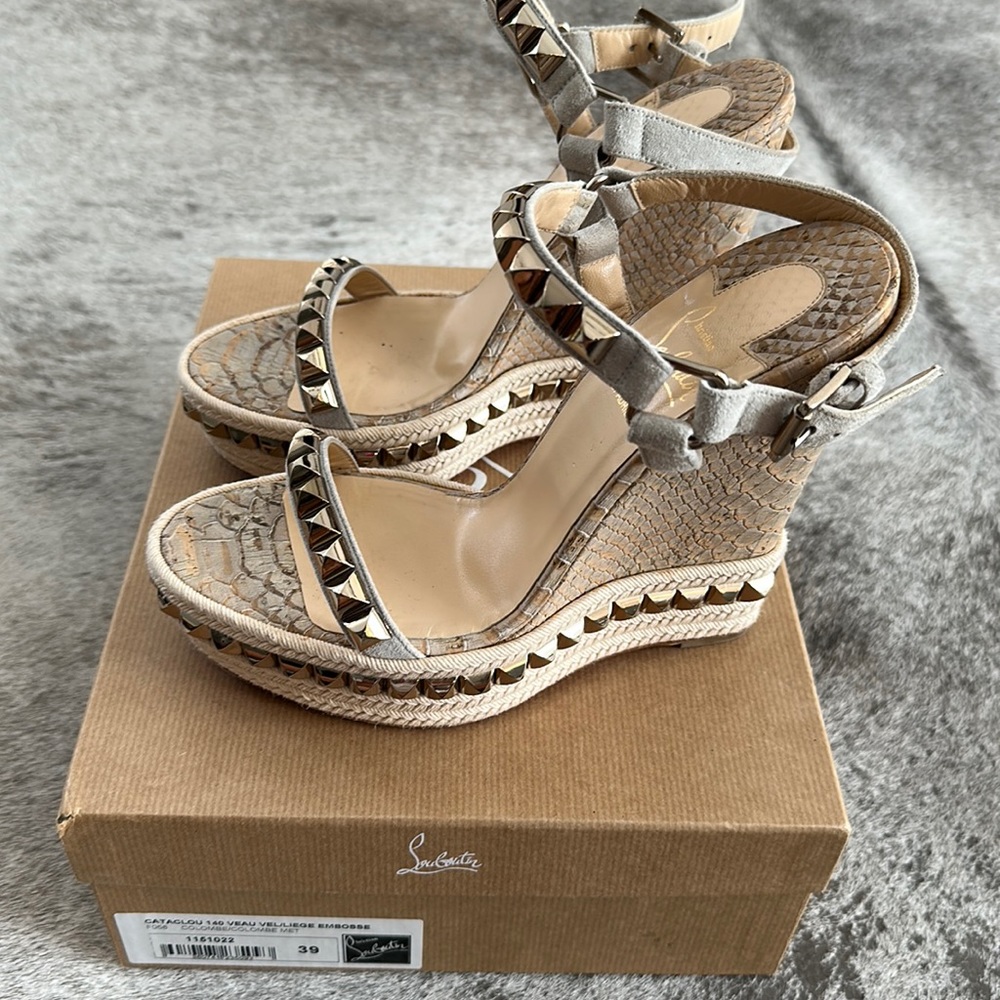 Christian Louboutin Cataclou 140 wedge sandal